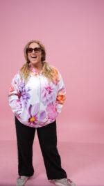 Floral Finesse Bomber Jacket