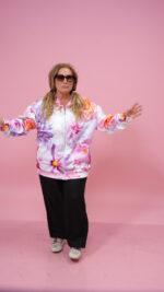 Floral Finesse Bomber Jacket