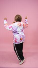 Floral Finesse Bomber Jacket