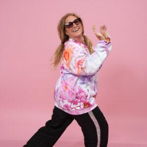 Floral Finesse Bomber Jacket